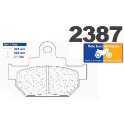 Set of pads type 2387 A3+