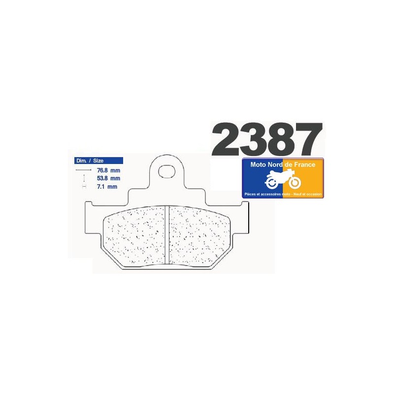 Set of pads type 2387 A3+ Set of pads type 2387 A3+