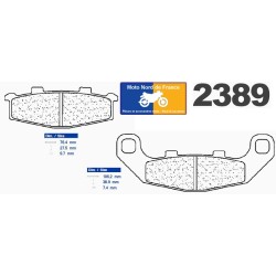 Pastiglie freno Carbone Lorraine tipo 2389 RX3