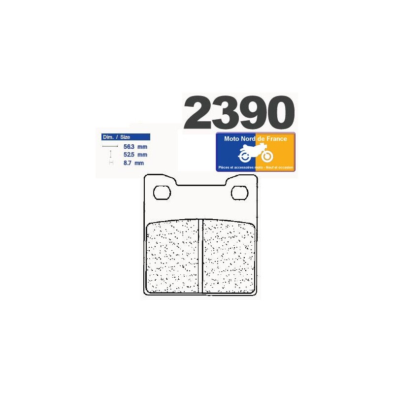 Set of pads type 2390 RX3 Set of pads type 2390 RX3