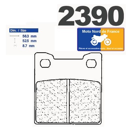 Jeu de plaquettes type 2390 RX3