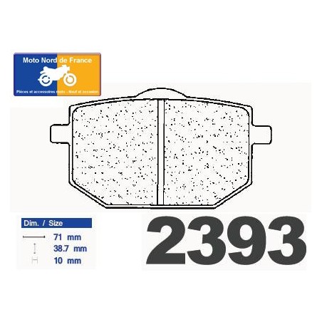 Jeu de plaquettes type 2393 A3+