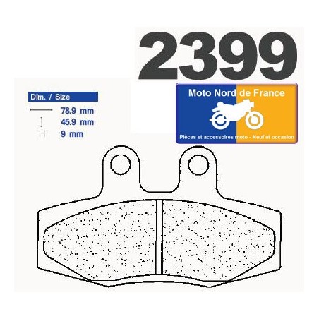 Jeu de plaquettes type 2399 A3+