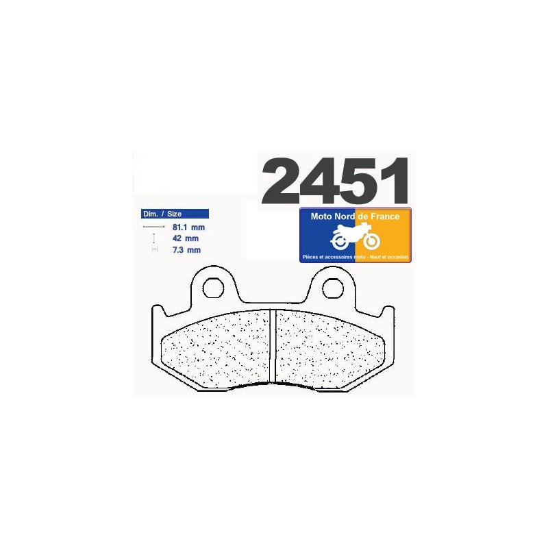 Set of pads type 2451 A3+ Set of pads type 2451 A3+