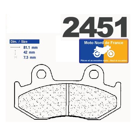 Jeu de plaquettes type 2451 A3+
