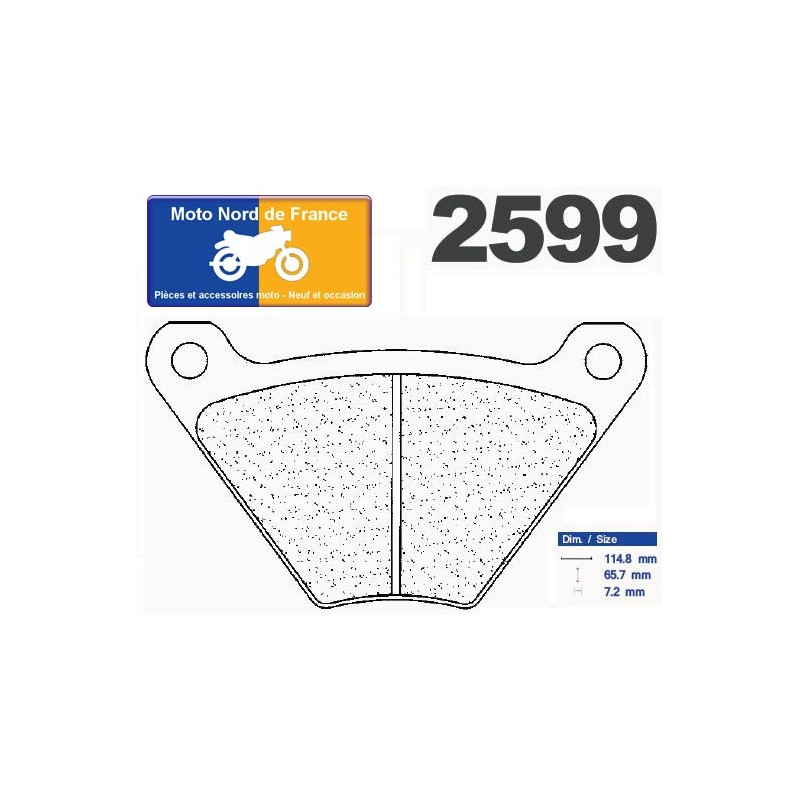 Set of pads type 2599 RX3 Set of pads type 2599 RX3