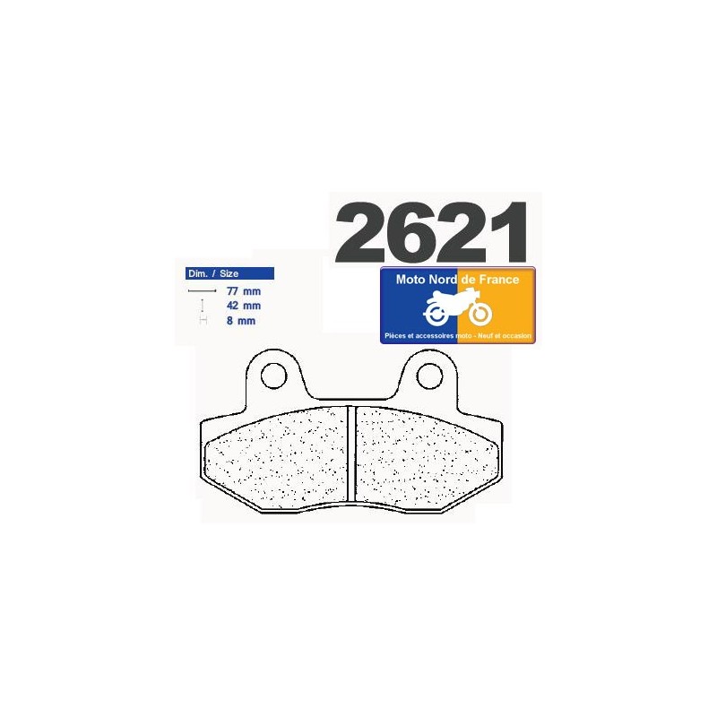 Jeu de plaquettes type 2621 A3+ Jeu de plaquettes type 2621 A3+