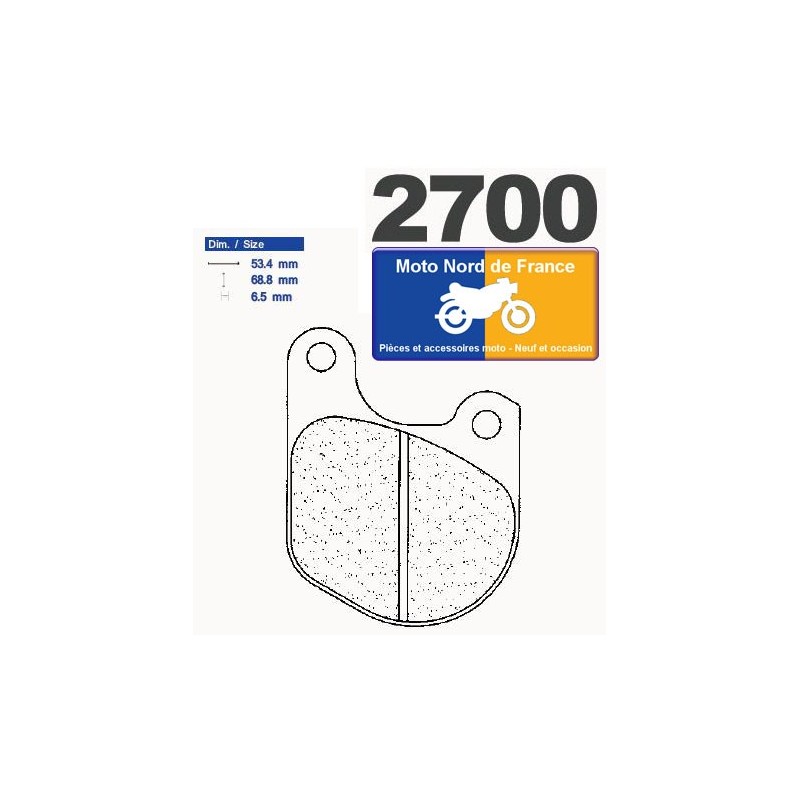 Jeu de plaquettes type 2700 A3+ Jeu de plaquettes type 2700 A3+