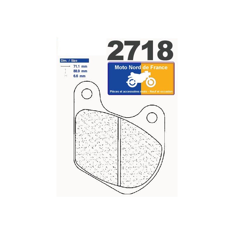 Jeu de plaquettes type 2718 RX3 Jeu de plaquettes type 2718 RX3