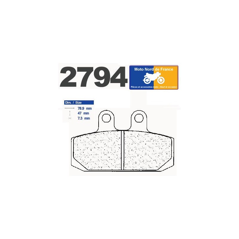 Set of pads type 2794 A3+ Set of pads type 2794 A3+