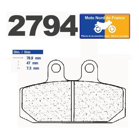 Jeu de plaquettes type 2794 A3+
