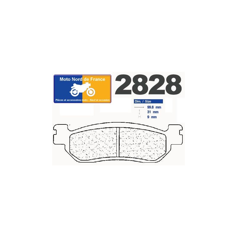 Jeu de plaquettes type 2828 S4 Jeu de plaquettes type 2828 S4