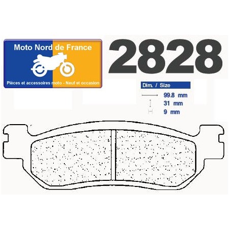 Jeu de plaquettes type 2828 S4