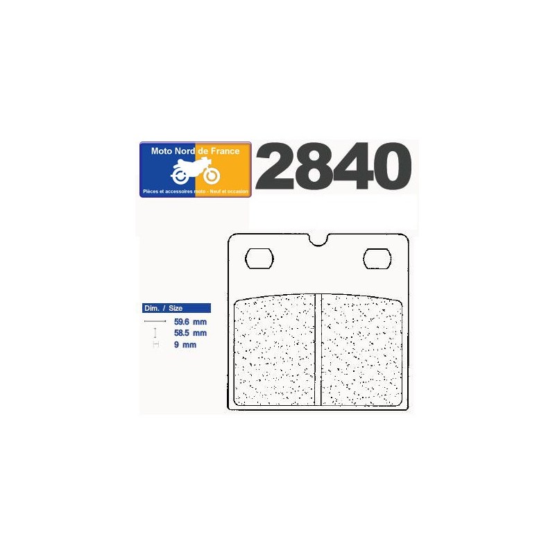 Jeu de plaquettes type 2840 A3+ Jeu de plaquettes type 2840 A3+