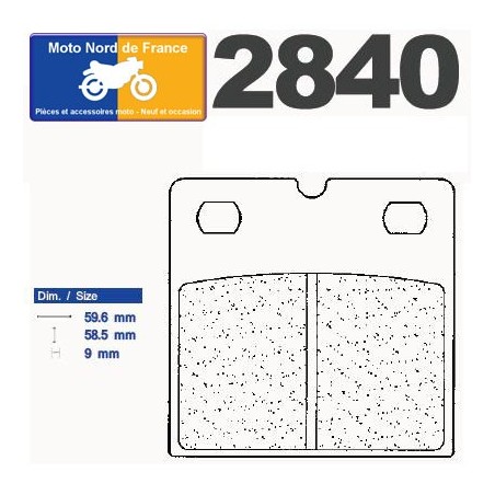 Jeu de plaquettes type 2840 A3+
