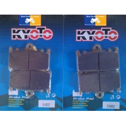 2 Jeux de plaquettes avant Kyoto pour Kawasaki ZR 1100 Zephyr 1992-1995