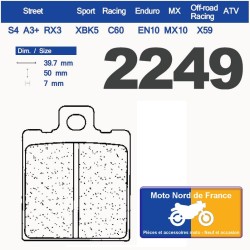 Jeu de plaquettes arrière pour Ducati 996 Monster S4R 2004-2006