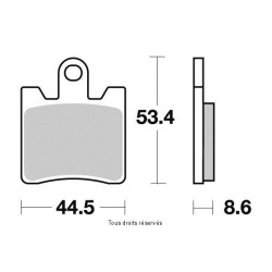 Set of front pads Kyoto for Suzuki AN 400 Burgman 1999-2006