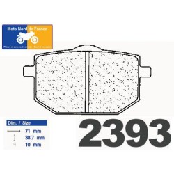 Jeu de plaquettes avant pour Yamaha XTZ 600 Tenere 1988-1990