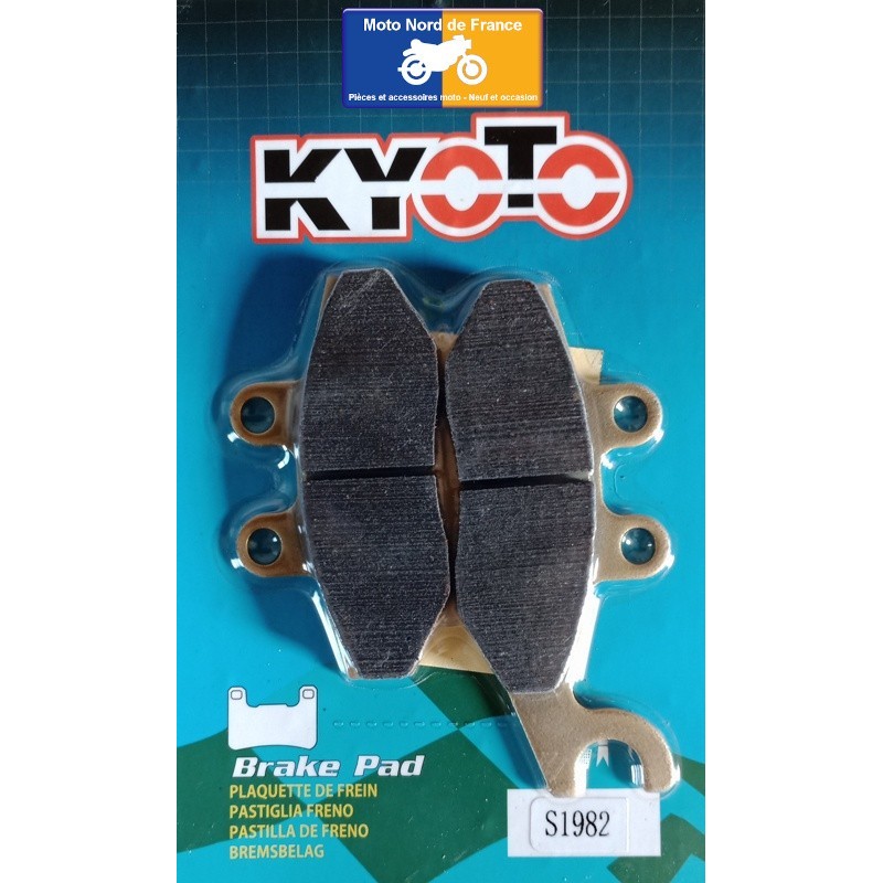 Jeu de plaquettes arrière Kyoto pour Piaggio MP3 300 Yourban LT 2011-2019