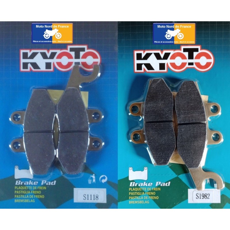 2 Sets of front pads Kyoto for Piaggio 400 X-Evo ie 2007-2010