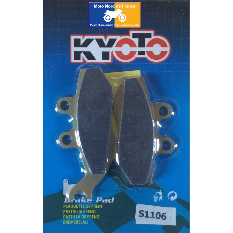 Jeu de plaquettes avant Kyoto pour Peugeot 125 / 150 Elyseo 2000-2004