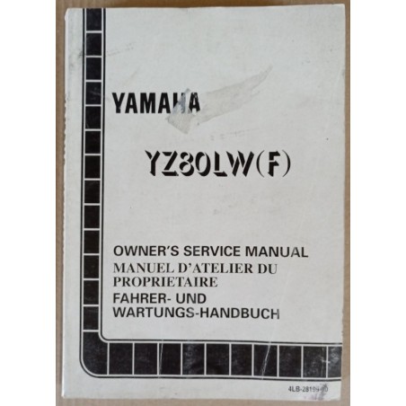 Service manual Yamaha YZ 80 LW(F) 1994 - ref.00036