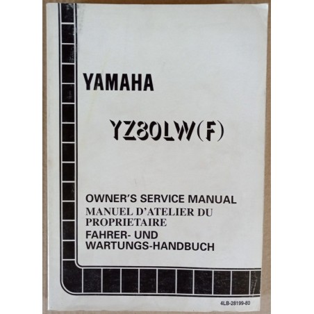 Manuel atelier Yamaha YZ 80 LW(F) 1994 - ref.00037