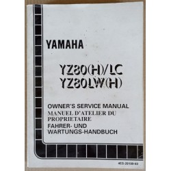 Manuel atelier Yamaha YZ80 (H)/LC LW(H) 1996 - ref.00039