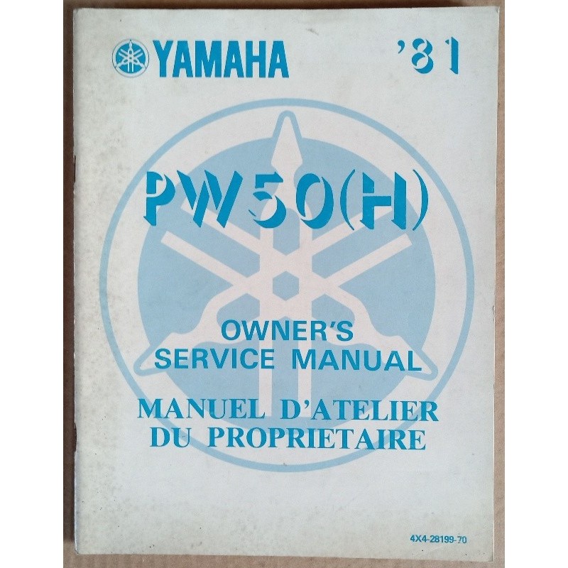 Service manual Yamaha PW50 (H) 1981 - ref.00064