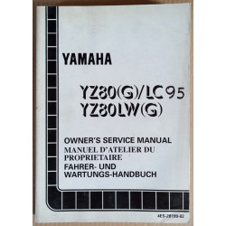 Manuel atelier Yamaha YZ 80 (G)/LC-LW(G) 1995 - ref.00071