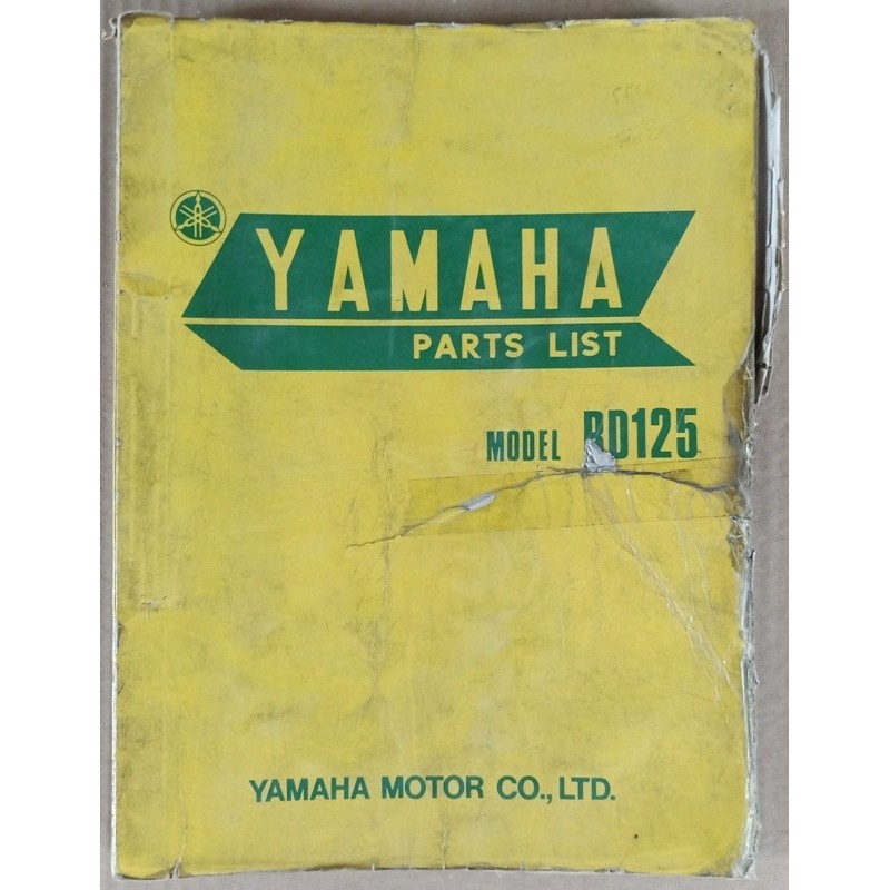 Parts list Yamaha 125 RD - ref.00080