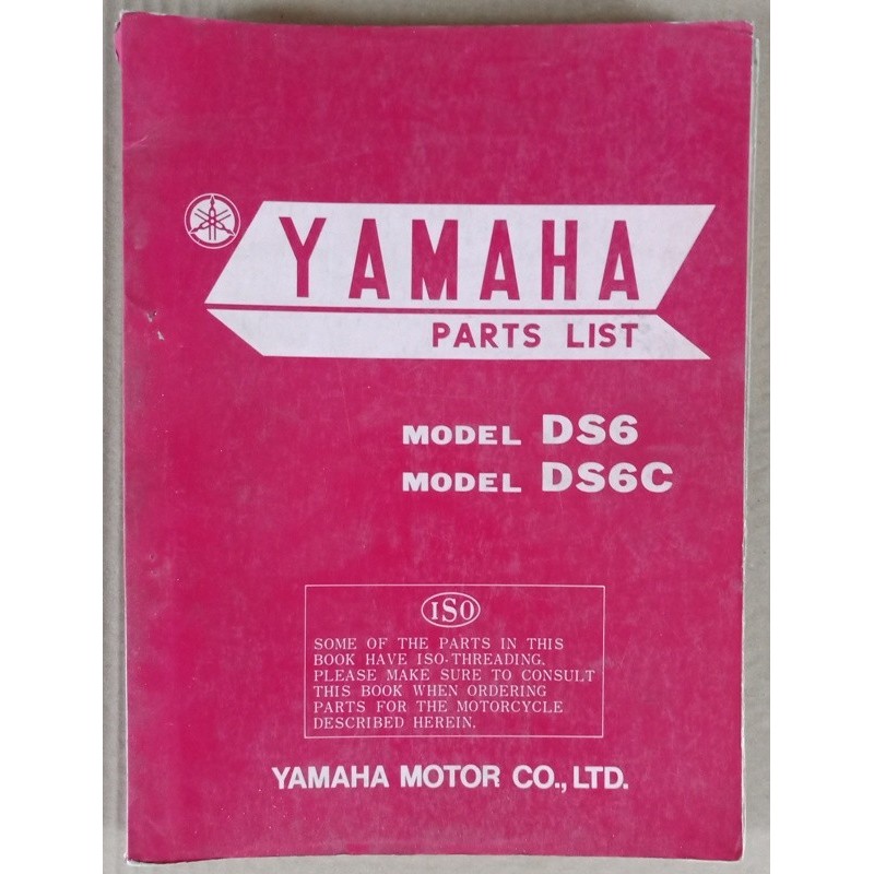 Parts list Yamaha 250 DS6 / DS6C - ref.00082