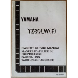 Service manual Yamaha YZ 80 LW(F) 1994 - ref.00093