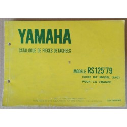 Parts list Yamaha 125 RS 1979 - ref.00100