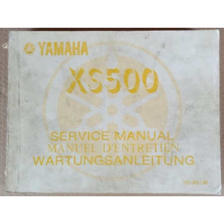 Manuel atelier Yamaha 500 XS 1976 - ref.00125