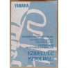 Service manual Yamaha YZ80 (L)/LC LW(L) 1999 - ref.00127