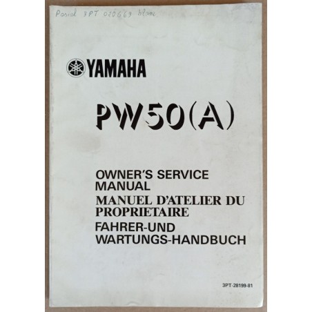 Manuel atelier Yamaha PW50 (A) 1989 - ref.00154