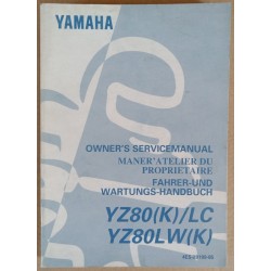 Service manual Yamaha YZ 80 (K)/LC-LW(K) 1998 - ref.00159