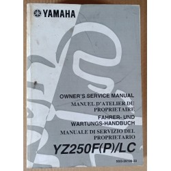 Service manual Yamaha YZ 250 F (P)/LC 2002 - ref.00203