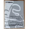 Manuel atelier Yamaha YZ 250 F (P)/LC 2002 - ref.00203