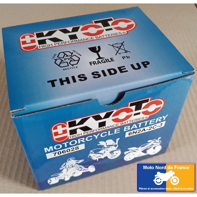 Batterie KYOTO type 6N2A-2C-3 Batterie KYOTO type 6N2A-2C-3