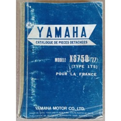 Parts list Yamaha 750 XS (type 1T5) 1977 - ref.00254