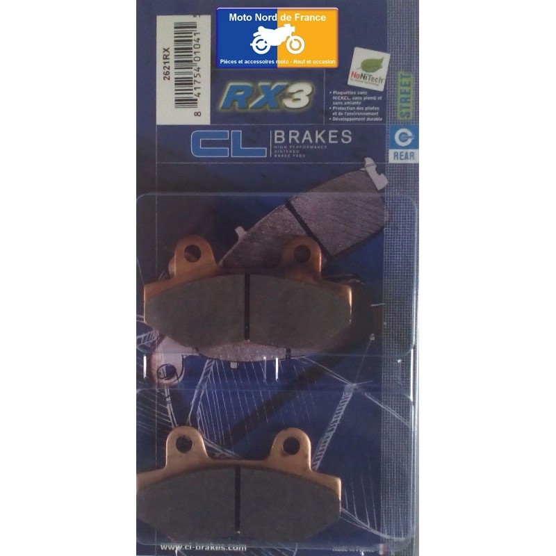 Set of rear pads CL for Hyosung RX 125 SM 2007-2011 Set of rear pads CL for Hyosung RX 125 SM 2007-2011