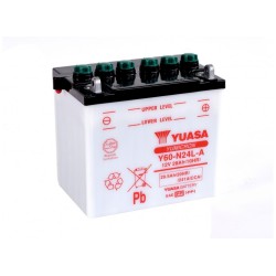 Batterie YUASA type Y60-N24AL-B (livrée sans acide)