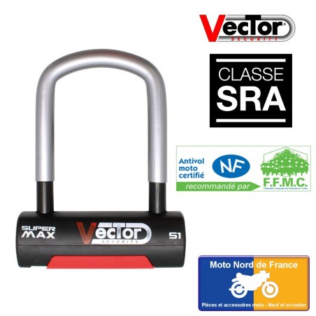 U lock VECTOR Super Max S1 - SRA - 85x130 mm inside