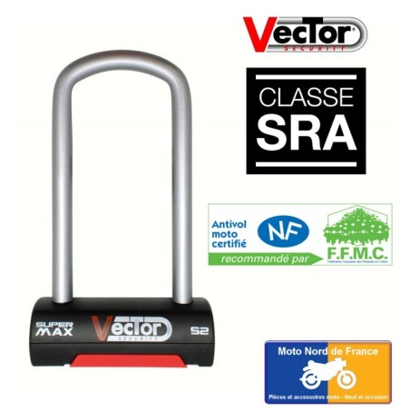 U lock VECTOR Super Max S2 - SRA - 85x200 mm inside