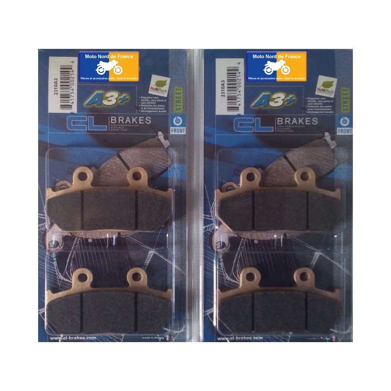 2 jeux de plaquettes avant CL pour Honda CBR 1000 F 1987-1988 2 jeux de plaquettes avant CL pour Honda CBR 1000 F 1987-1988