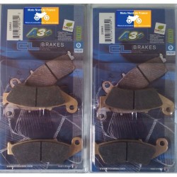 2 Jeux de plaquettes de frein avant Kawasaki KLE 650 Versys /ABS 2015-2020