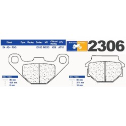 2 sets of front brake pads CL for Kawasaki GPZ 500 S 1988-1993